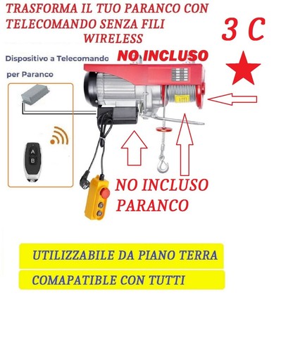 Radiocomando paranco elettrico - radiocomando,