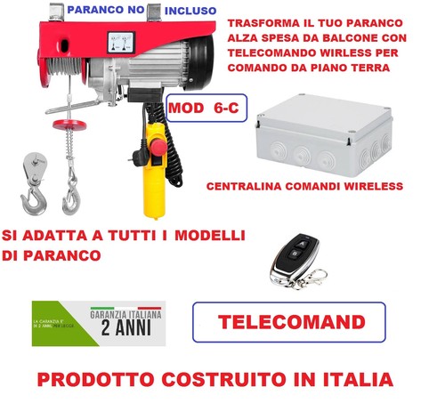 Radiocomando paranco elettrico - radiocomando,